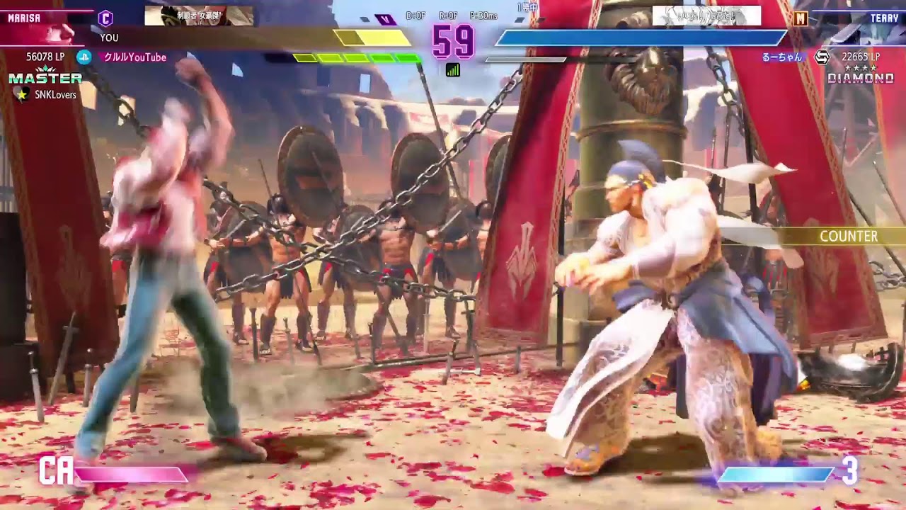 [スト6]ランク'参加型配信　マリーザで強くなりたい、破壊、粉砕、大粉砕　誰でも歓迎