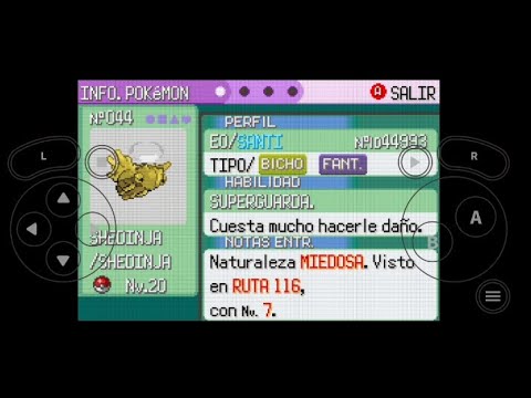 COMO CONSEGUIR A SHEDINJA!! EL POKEMON MAS ROTO DE POKEMON ESMERALDA !!! DOS POR UNO