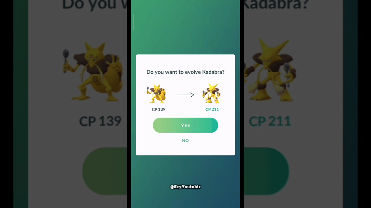 Evolving the Kadabar into Alakazam 🔥🔥 #pokemongo #greatleaguepokemongo#pokemongoevolutions