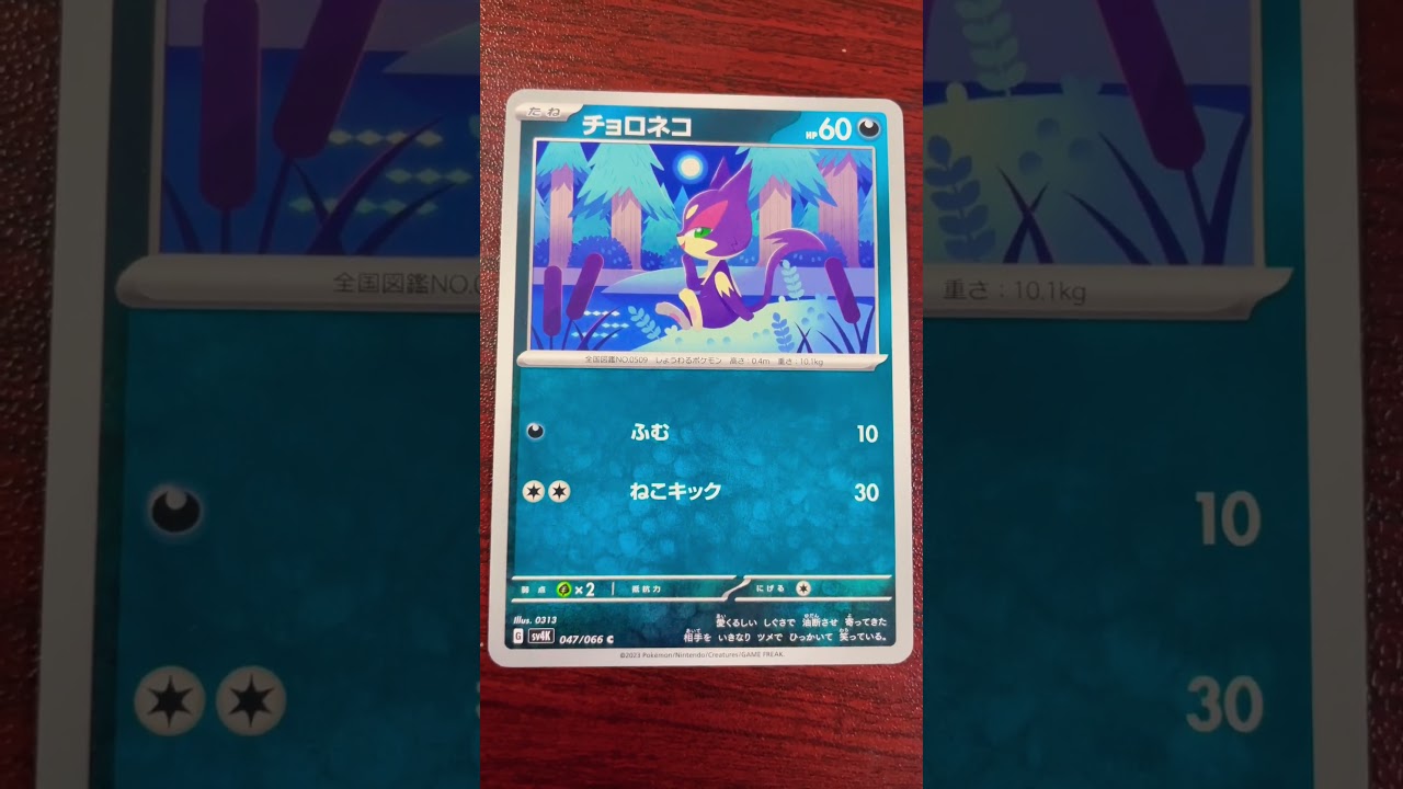 上司からもらったチョロネコ#ポケモンカード
