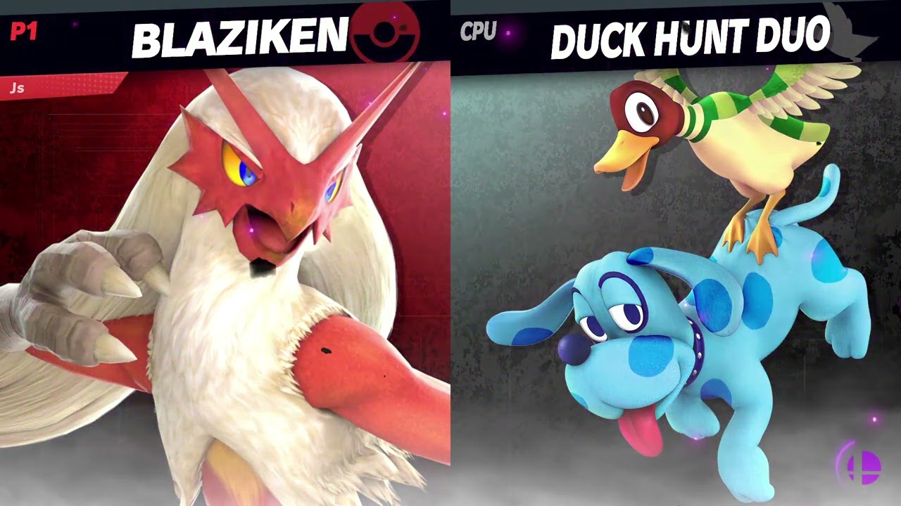 Cha5os The Unbalance Mod Returns (P1) Blaziken vs Duck Hunt Duo (CPU) (Version 1.3.0.3) (By Ryujinx)