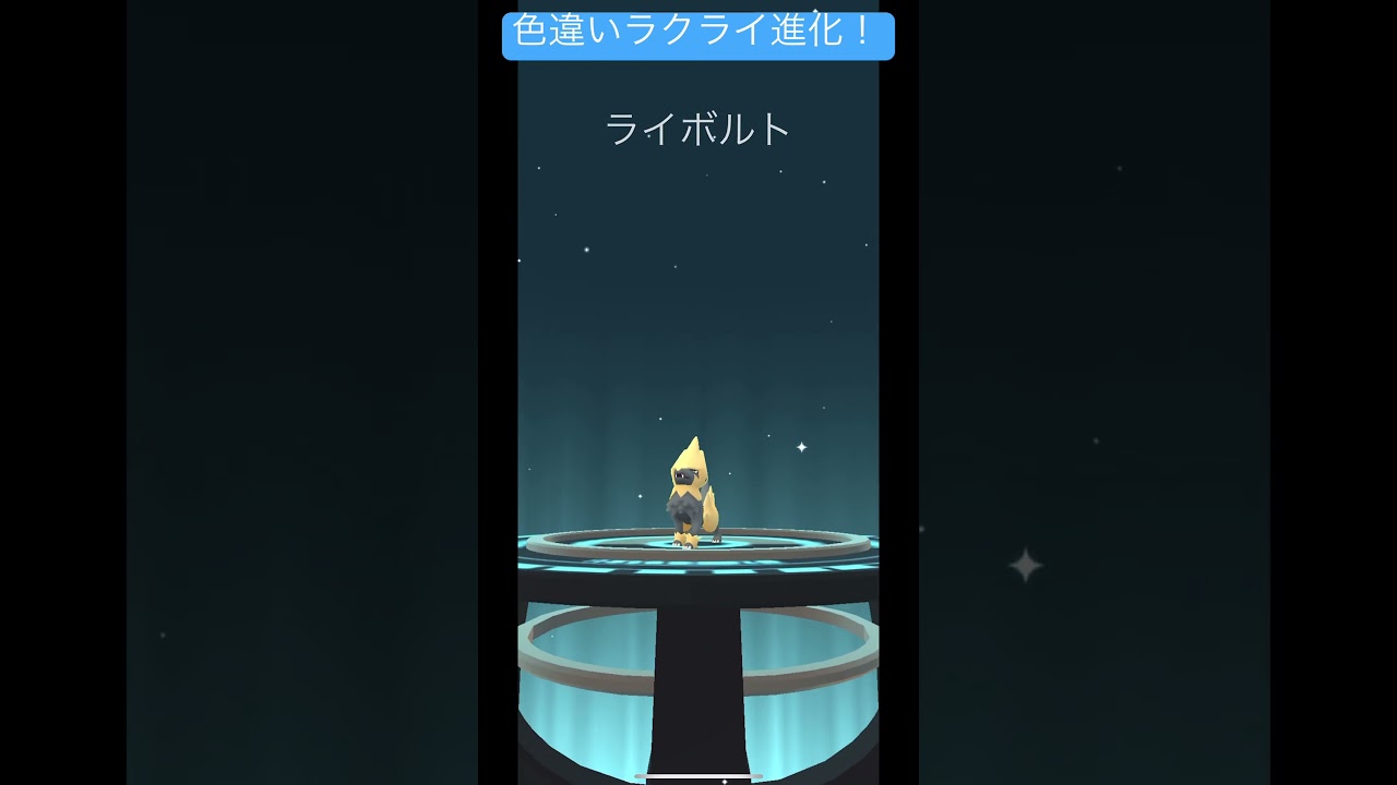 色違いラクライを進化させる！#ポケモンgo #ポケモン #pokmongo #pokemon #pokemongo #shorts #short