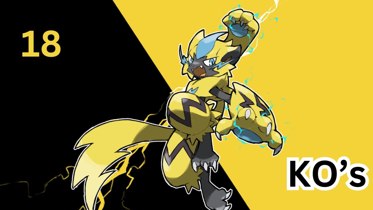 Pokémon Unite - Zeraora's Electrifying Rampage: 18 Knockouts to Victory!