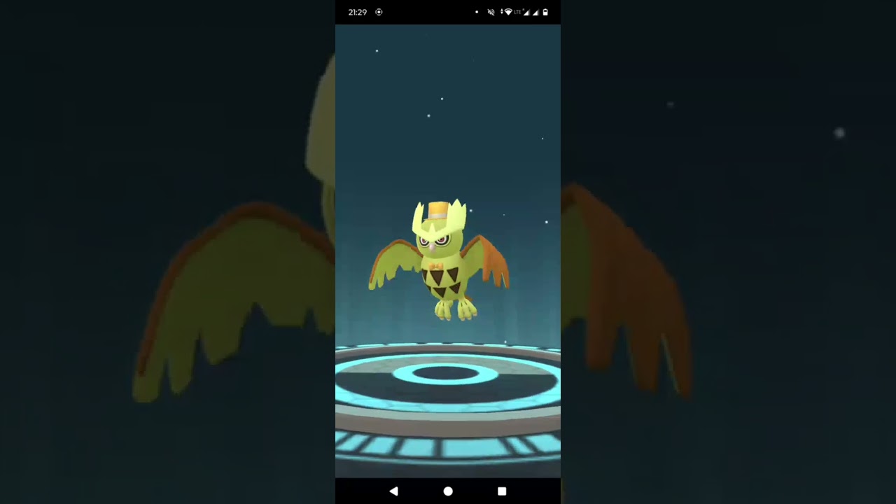 Pokemon go Shiny hoothoot evolution