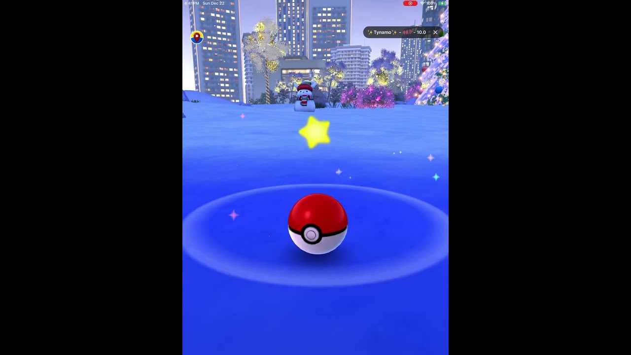 Pokémon go ( I got a shiny ✨ Tynamo )