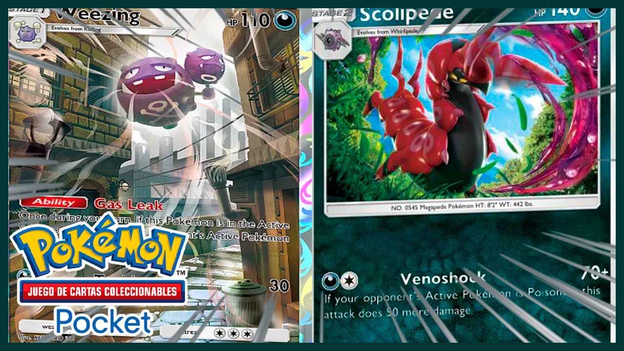 SCOLIPEDE - WEEZING - MAZO CONTROLERO CON VENENOS  - Pokémon TCGP