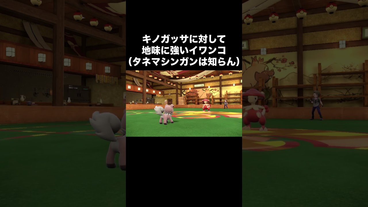 【ポケモンSV】キノガッサに対して地味に強いイワンコ！ #shorts