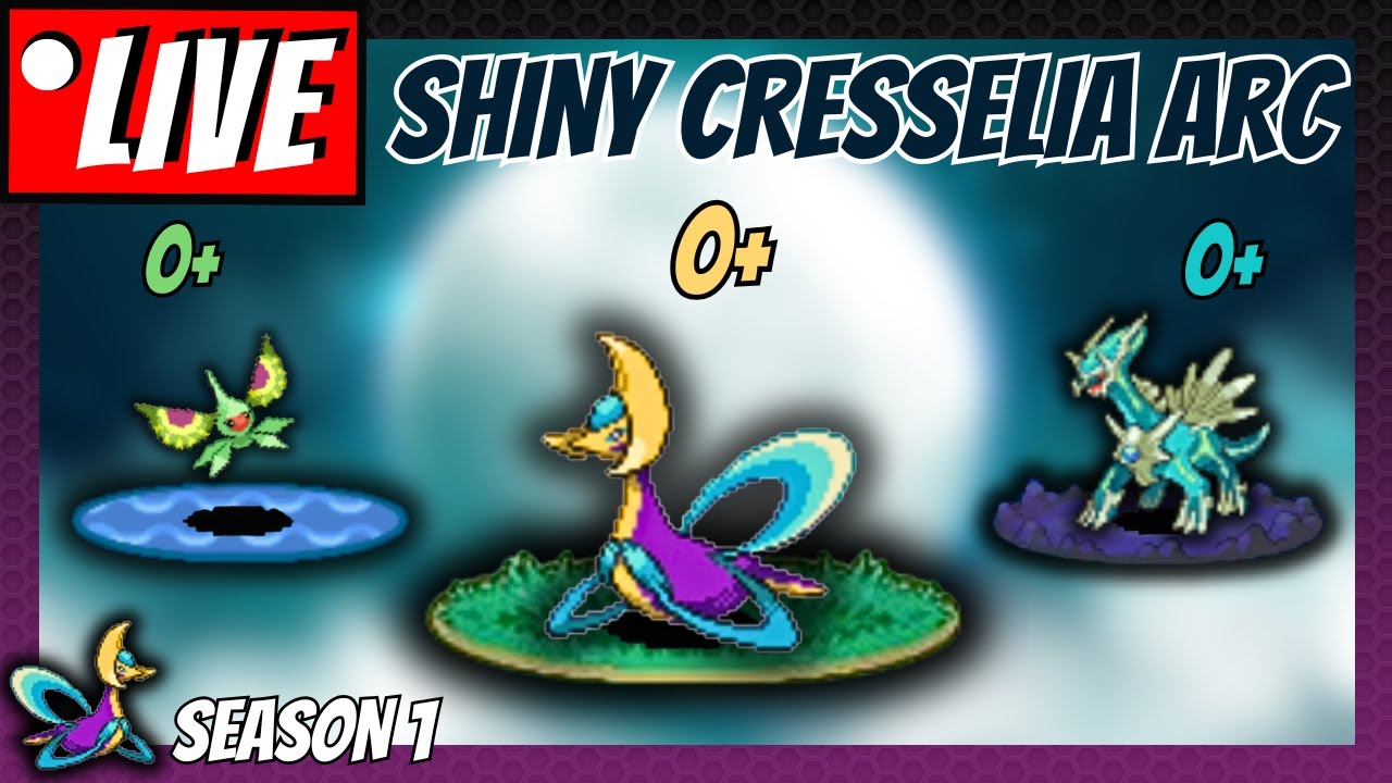 01/01/25 - LIVE shiny hunting for Cresselia, Dialga & Masquerain! [SEASON 1]