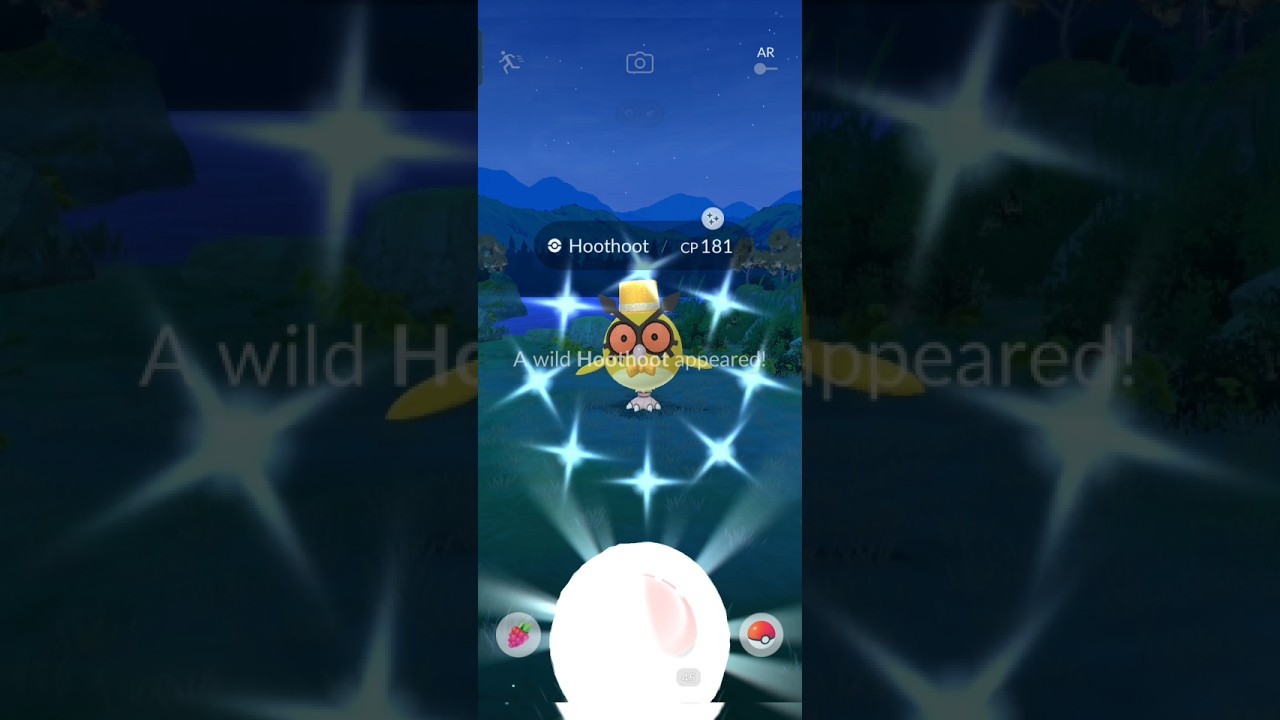 😱 First Ever ✨ Shiny Hoothoot In Pokemon Go! #pokmongo #pokemon #ポケモンgo