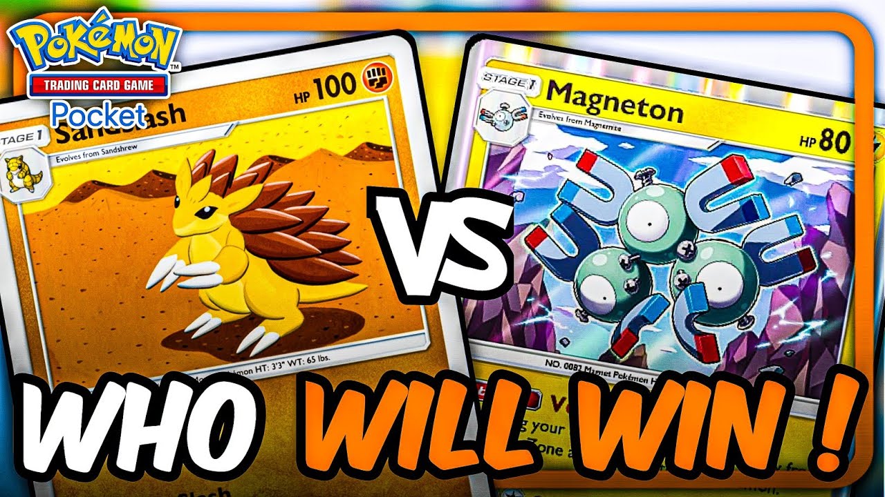 Sandslash Vs Magneton - Pokemon TCG Pocket !