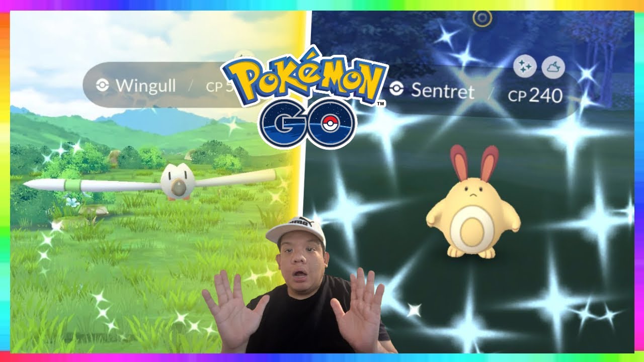 OMG SHINY WINGULL & SENTRET CAUGHT IN POKEMON GO! Best Shiny Hotspot Found! #shinypokemon