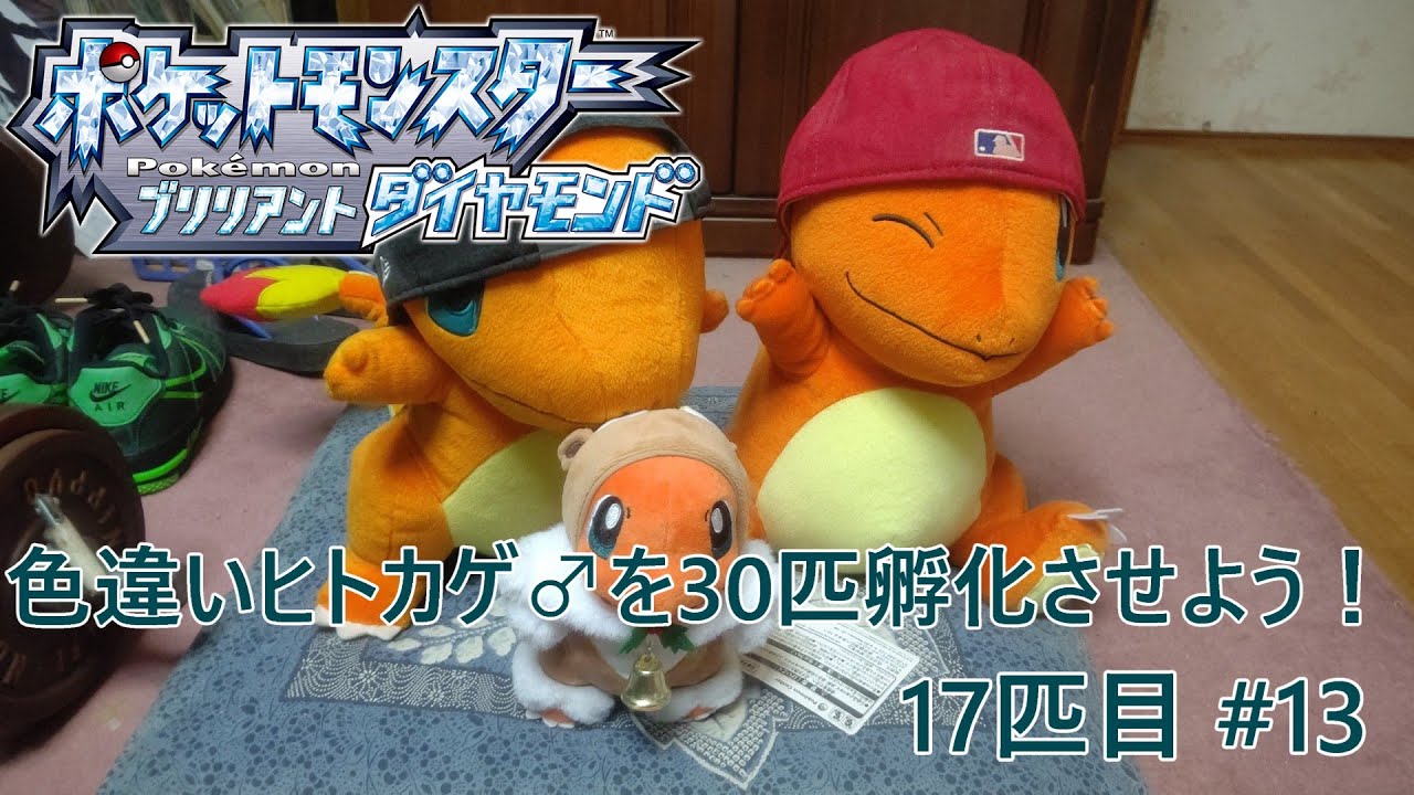 【ポケモンBDSP】色違いヒトカゲ♂を30匹孵化させよう！【色違い】 17匹目 #13