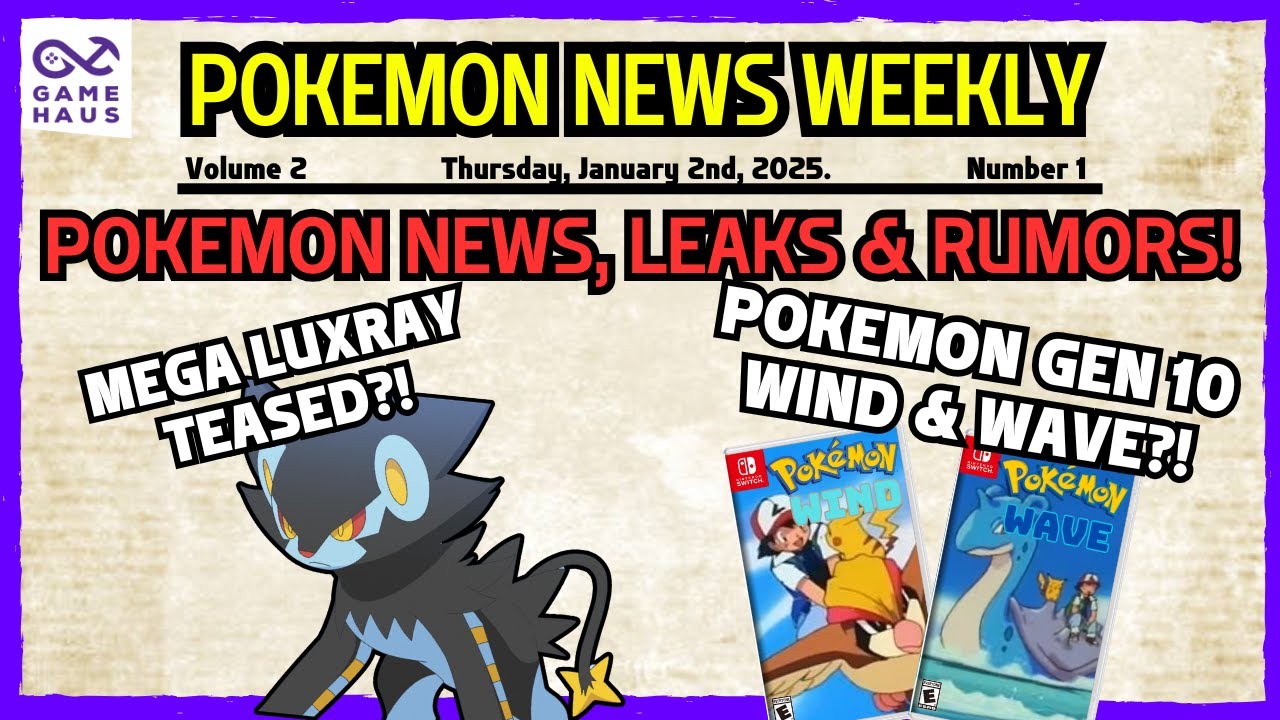 Pokemon Gen 10 Rumors?! | Mega Luxray Teased?! | First 2025 Pokemon Reveals | Pokemon News Update