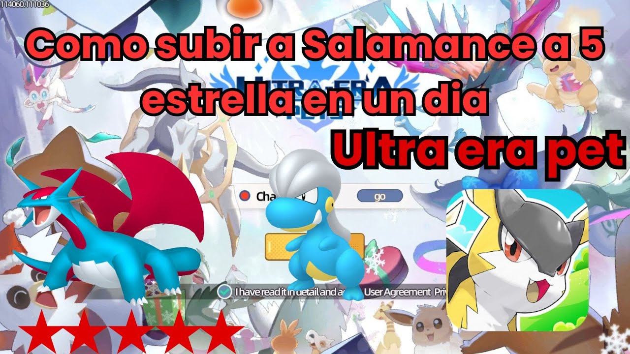 Como subir a Salamence a 5 estrellas en 1 dia - Ultra era pet #ultraerapet