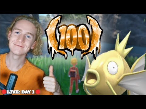 Catching Level 100 SHINY Magikarp!