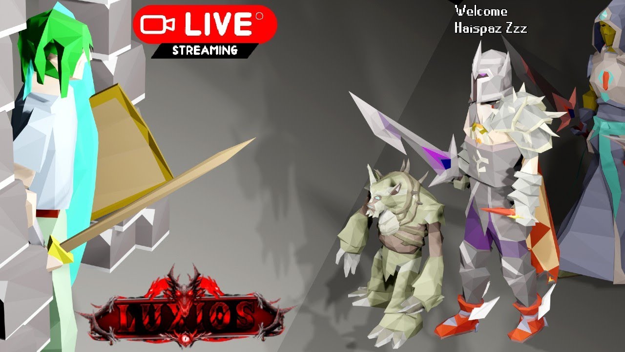 🔴[LIVE] LUXIOS💚LIVE MORNING ON THE NEW RSPS 200+ PLAYERS ON!! REBUILD PVM /SLAYER  EP (1)+ GIVEAWAY