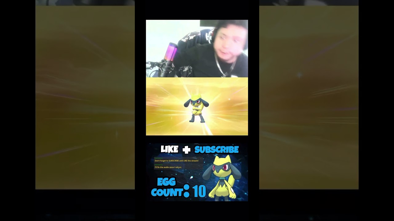 Pokemon Sword Egg Masuda Method Shiny Rilou REACTION #pokemon #roadtoo500 #shortsvideo #shortsviral