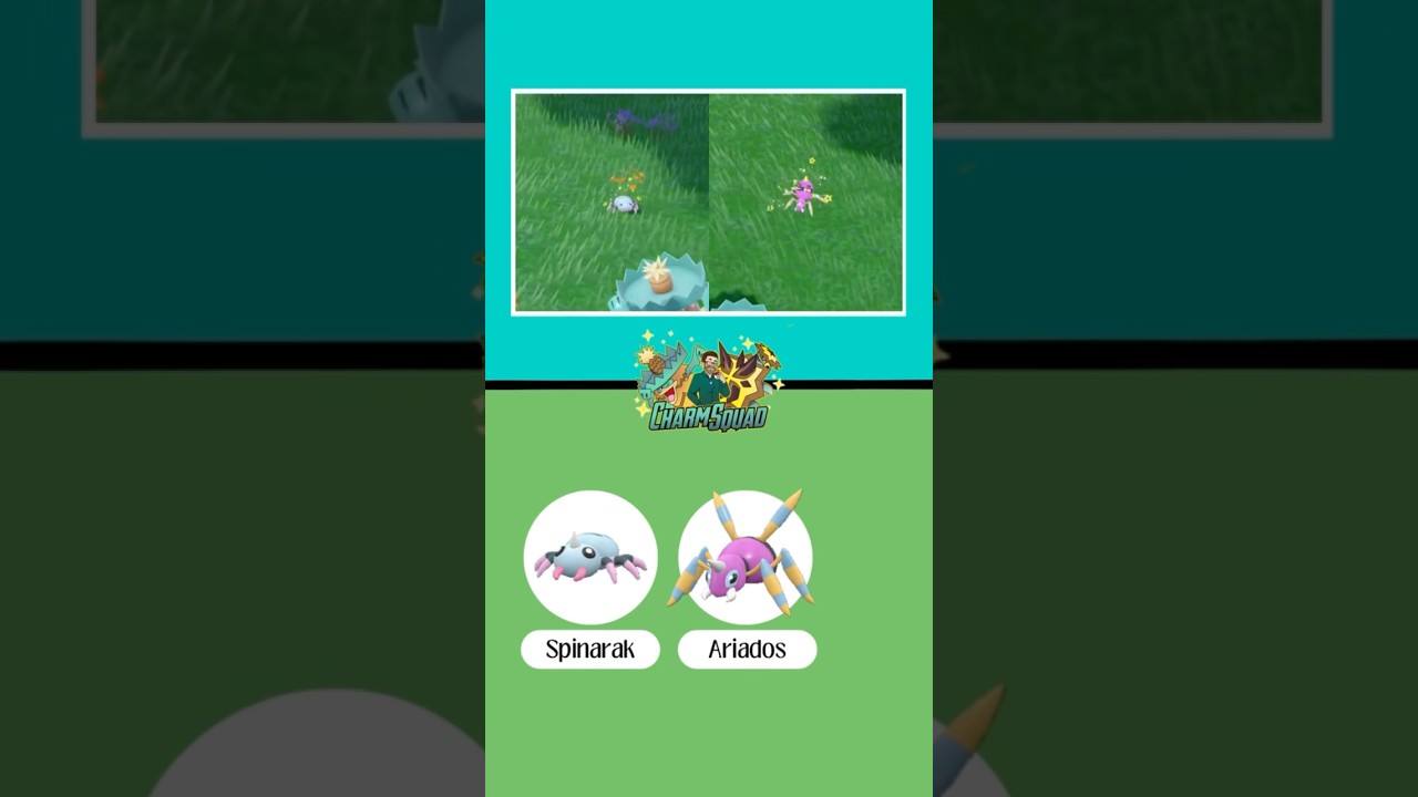 Shiny tutorial for Spinarak & Ariados #pokemon #shinytutorial #scarletandviolet #theindigodisk