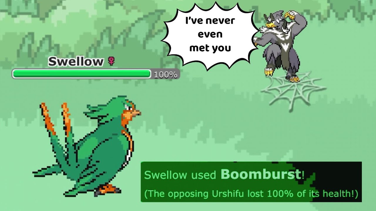 I Tried making Choice Specs Swellow work in National Dex