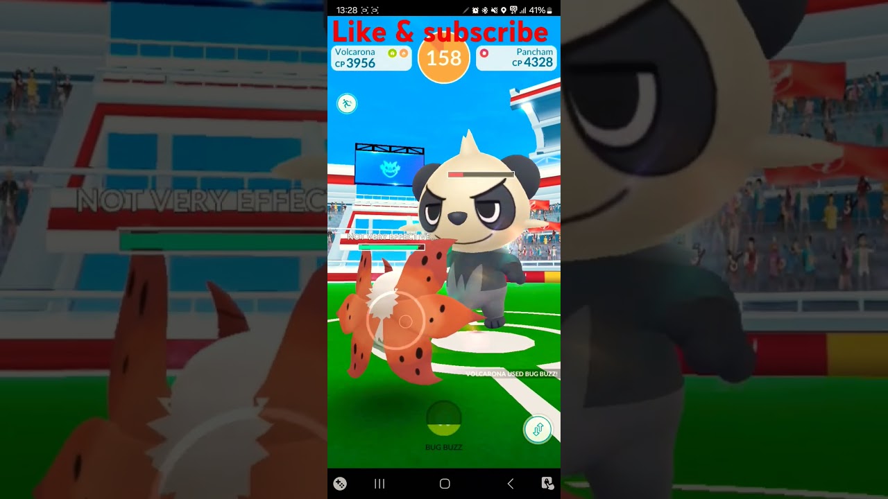 #PokemonGO 1☆ #Raid Vs #Pancham ! & it was a #shinypokemon #shiny #pokemongoshorts #pokemon #pogo