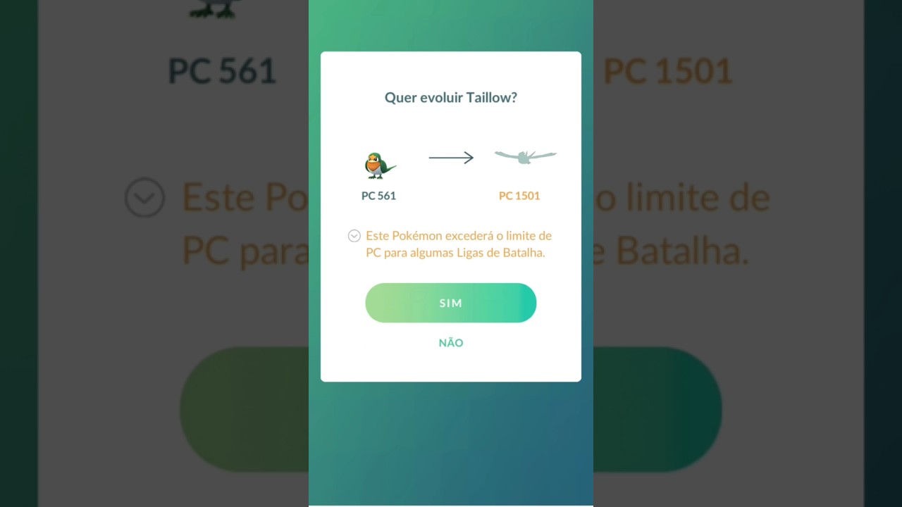 Evoluindo Taillow shiny no Pokémon GO   #pokémongobrasil   #pokemongo