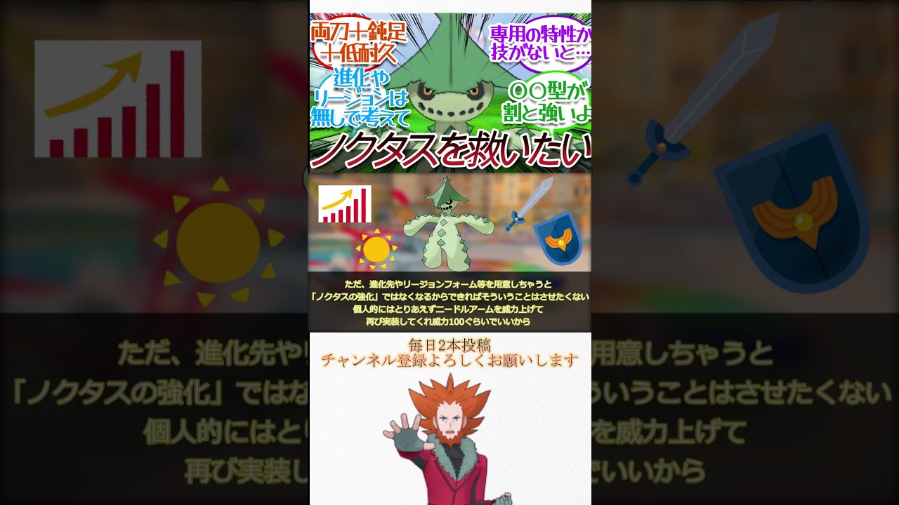 ノクタスを強化したいについての【反応集】#shorts