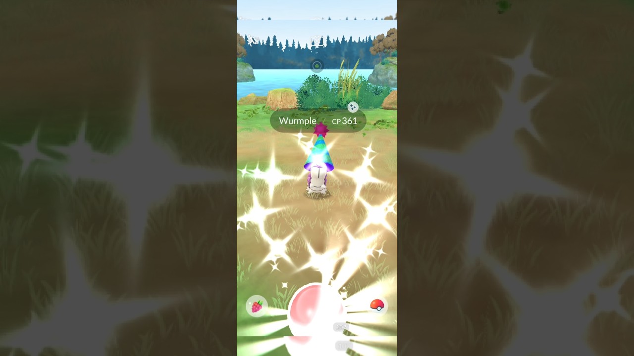 😳 First Ever ✨ Shiny Wurmple In Pokemon Go! #pokmongo #pokemon #ポケモンgo