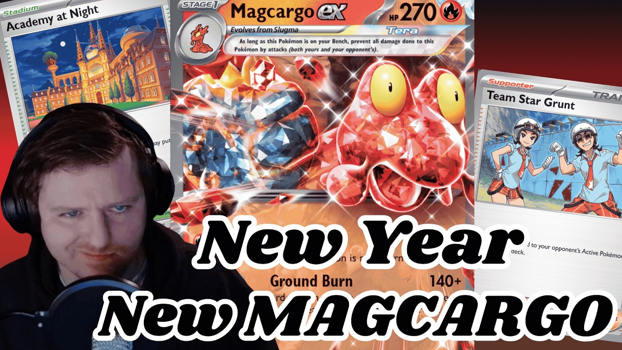 New Year, New Deck!  It's MAGCARGO ex! | Scarlet & Violet | PTCG Live | Pokémon