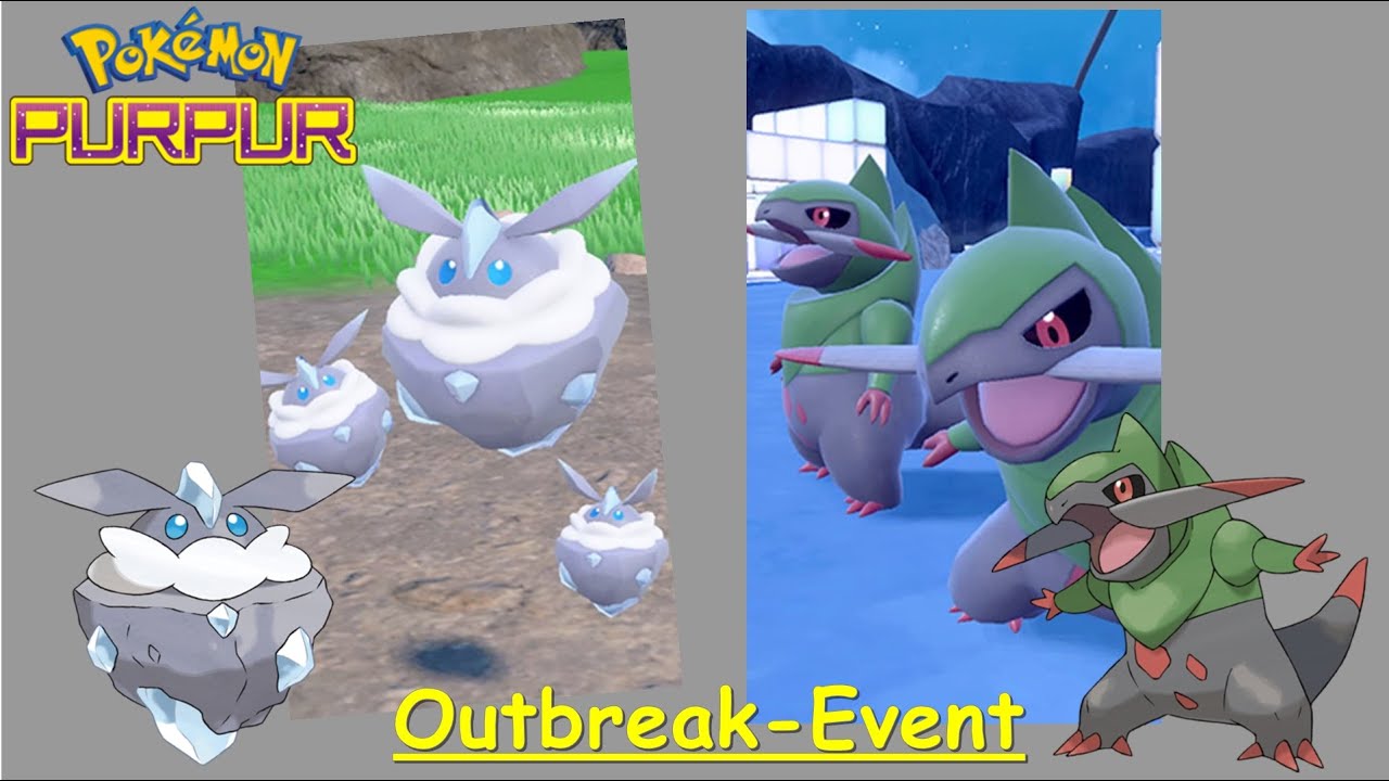Rocara & Sharfax Outbreak-Event | Lets Play Pokemon Purpur