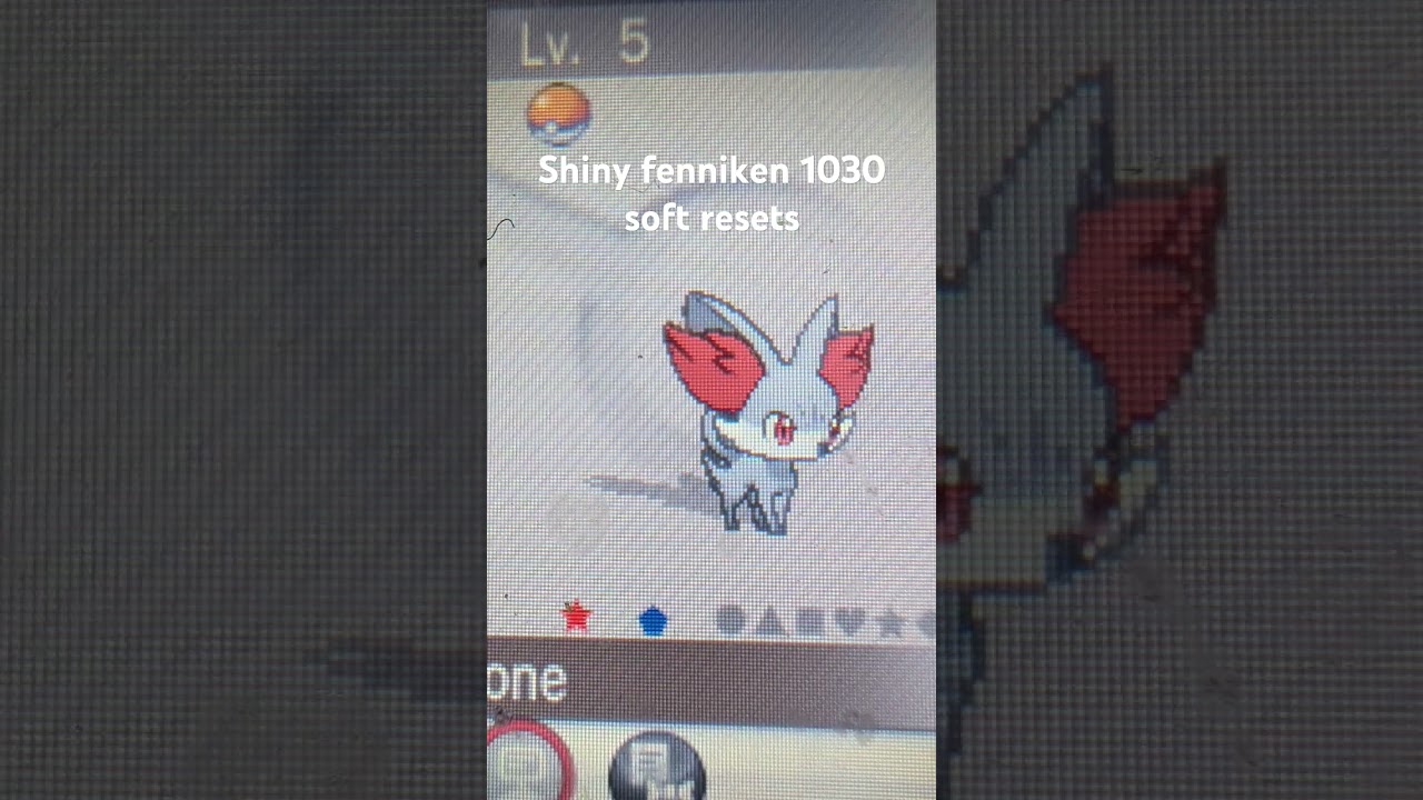 Shiny fennekin #shinyhunting #pokemon #shinypokemonhunter #3ds