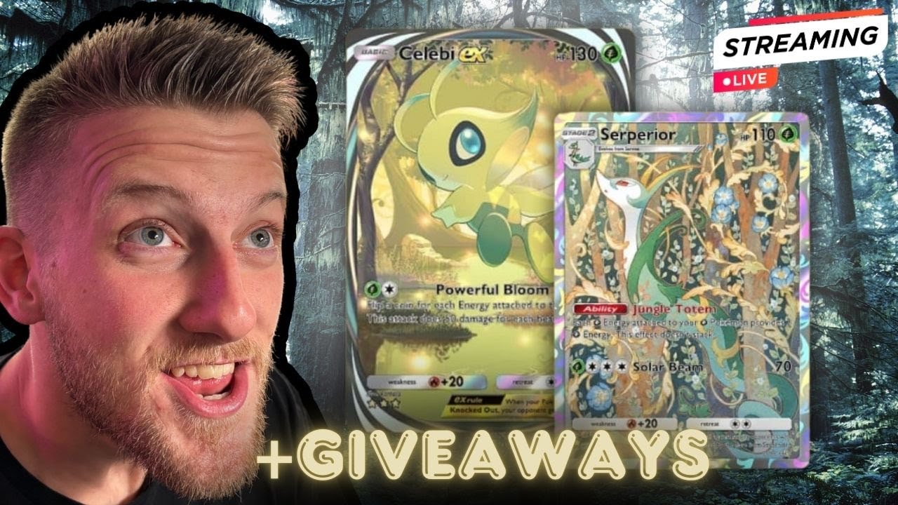 LIVE 🔴 - I FINALLY got Celebi EX! TCG Pocket MARATHON w/ Pokemon Card GIVEAWAYS + Rip 'N Ship Store