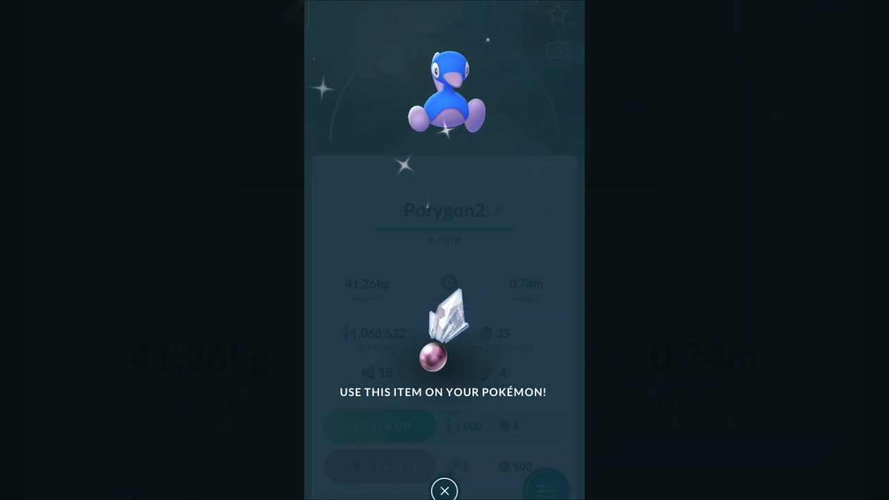 Evolution of porygon in Pokemon go 🥳