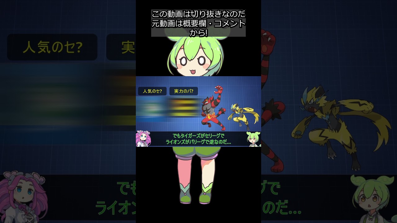 【全猫ポケモン解説⑫】ニャビー＆ガオガエン＆ゼラオラ #shorts #ずんだもん解説 #切り抜き