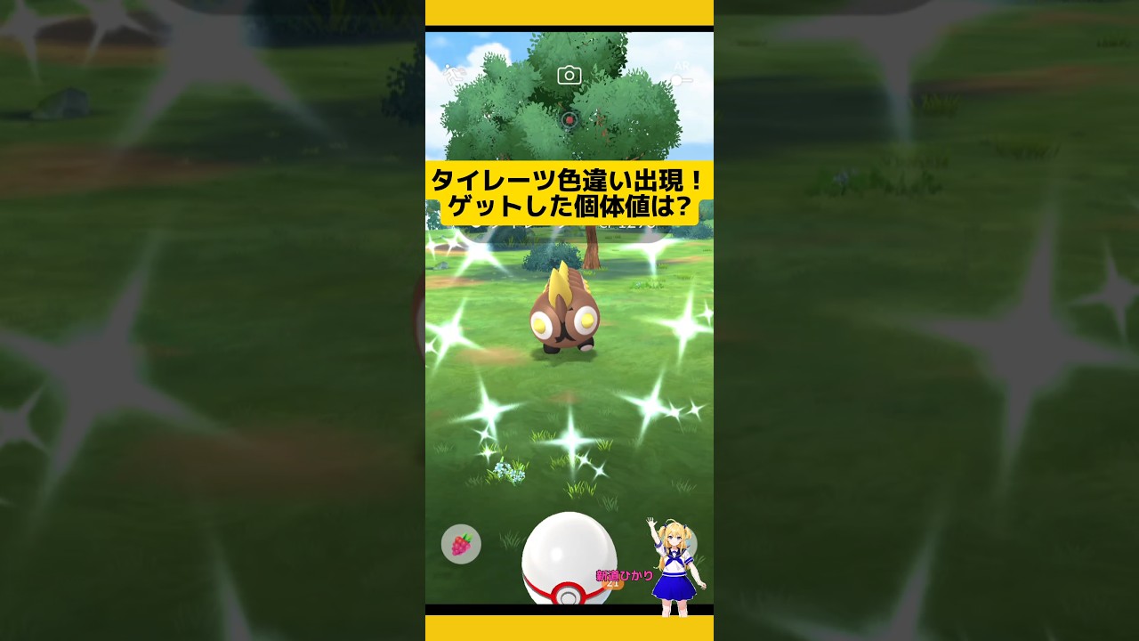 色違い初日ゲット！タイレーツの個体値は?#ポケモンgo #レイド #色違い #タイレーツ #レイドデイ #pokemongo #新道ひかり