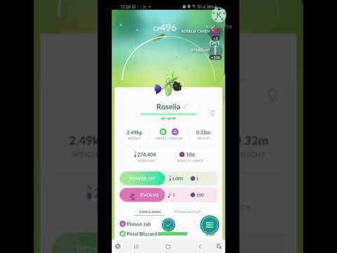 Rosellia community day #Shorts #pokemon #roselia