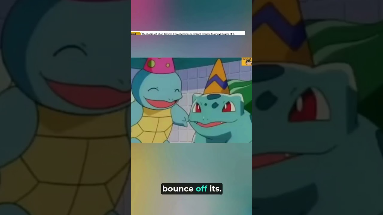 Squirtle Pokedex Entry #pokemon #squirtle