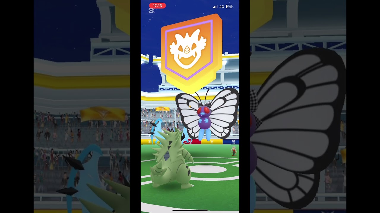 バタフリーレイドきたー！#pokemon #ポケモンgo #バタフリー #レイド