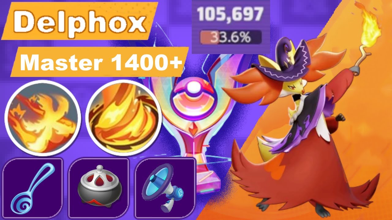 Pokemon Unite | Master 1400+ | SoloQ Delphox | Season 22 | No Commentary