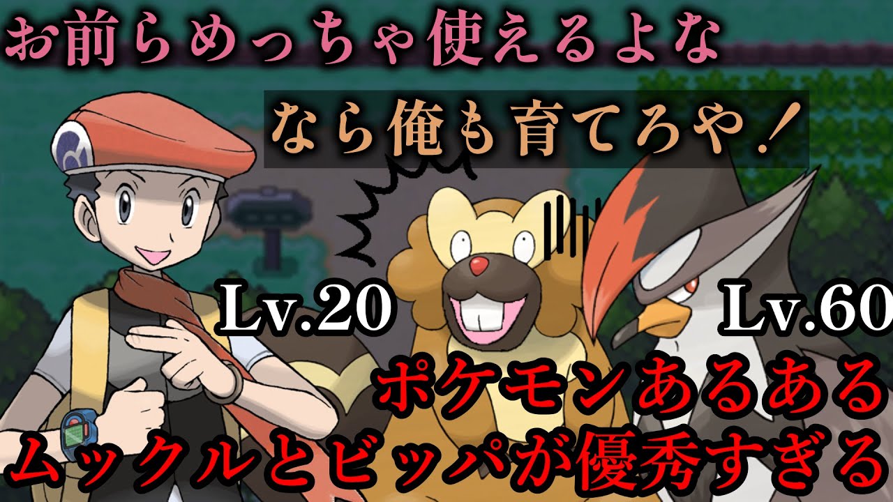 [ポケモンあるある] ムックルとビッパが優秀すぎる