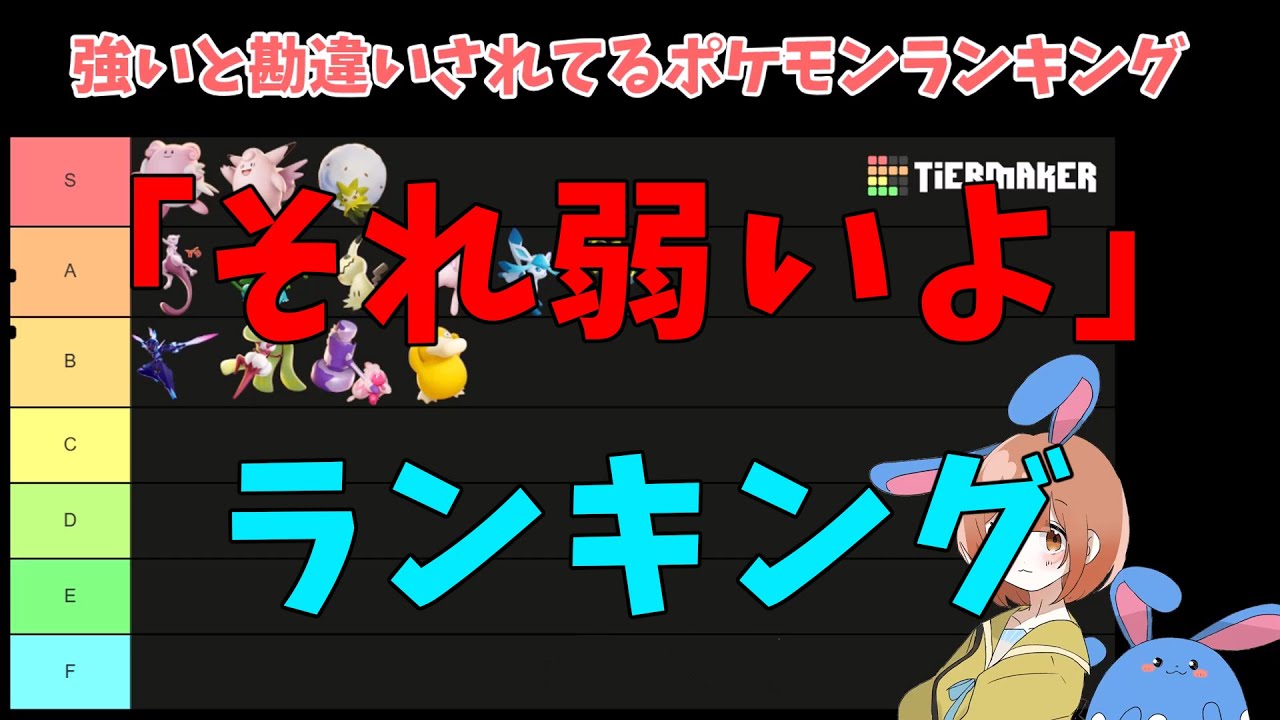 【辛口】強いと勘違いされてるポケモンをランキング形式で徹底解説！の巻【ポケモンユナイト】【詳細解説821】