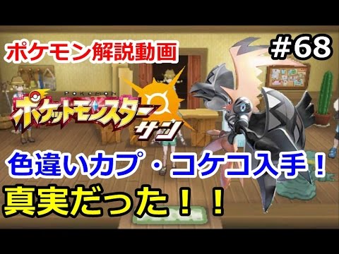 【ポケモン】色違いカプ・コケコ情報は本当だった！！。初心者のためのポケモン解説#68【サン・ムーン】【Pokemon sun and moon】