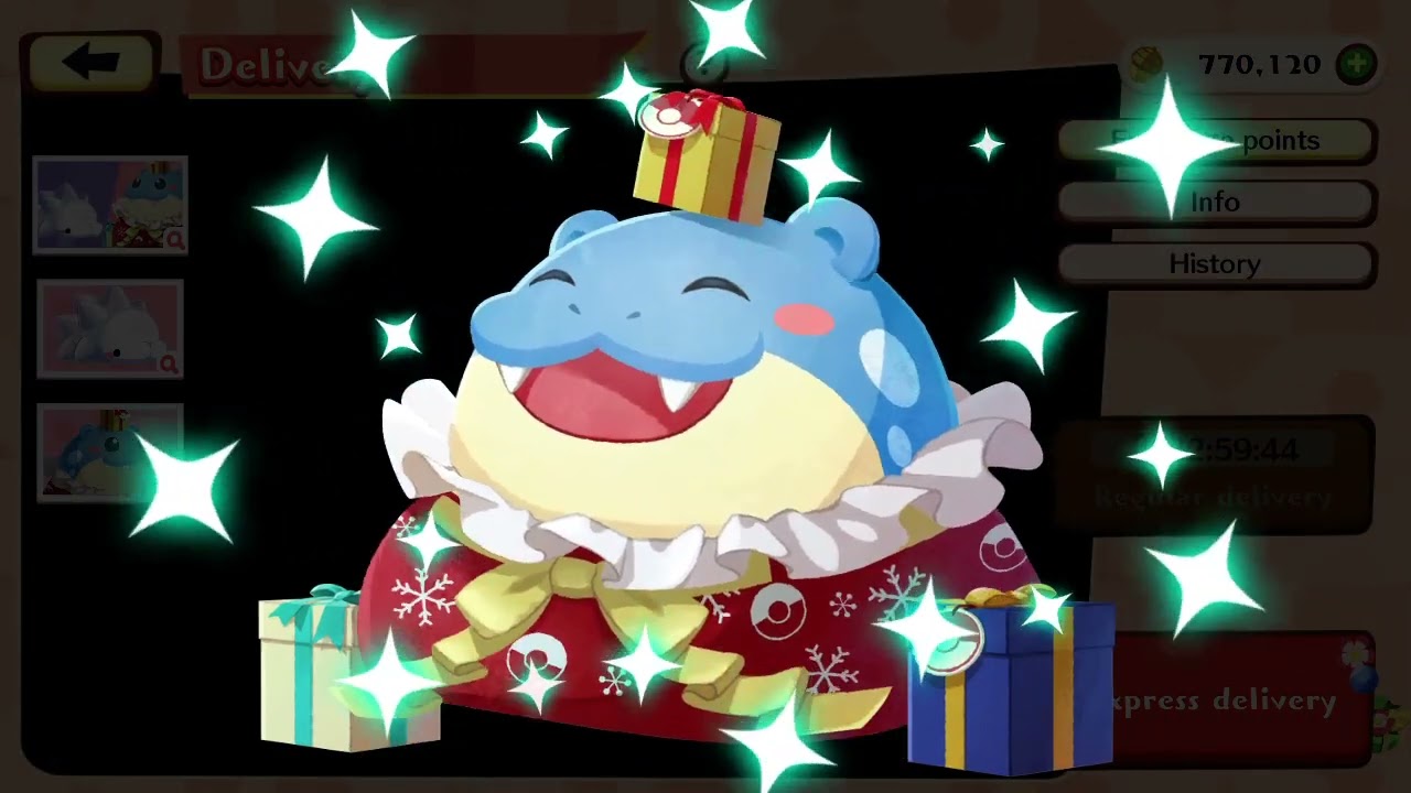 Snom & Spheal Holiday Pokémon Café ReMix Nintendo Switch December 2024