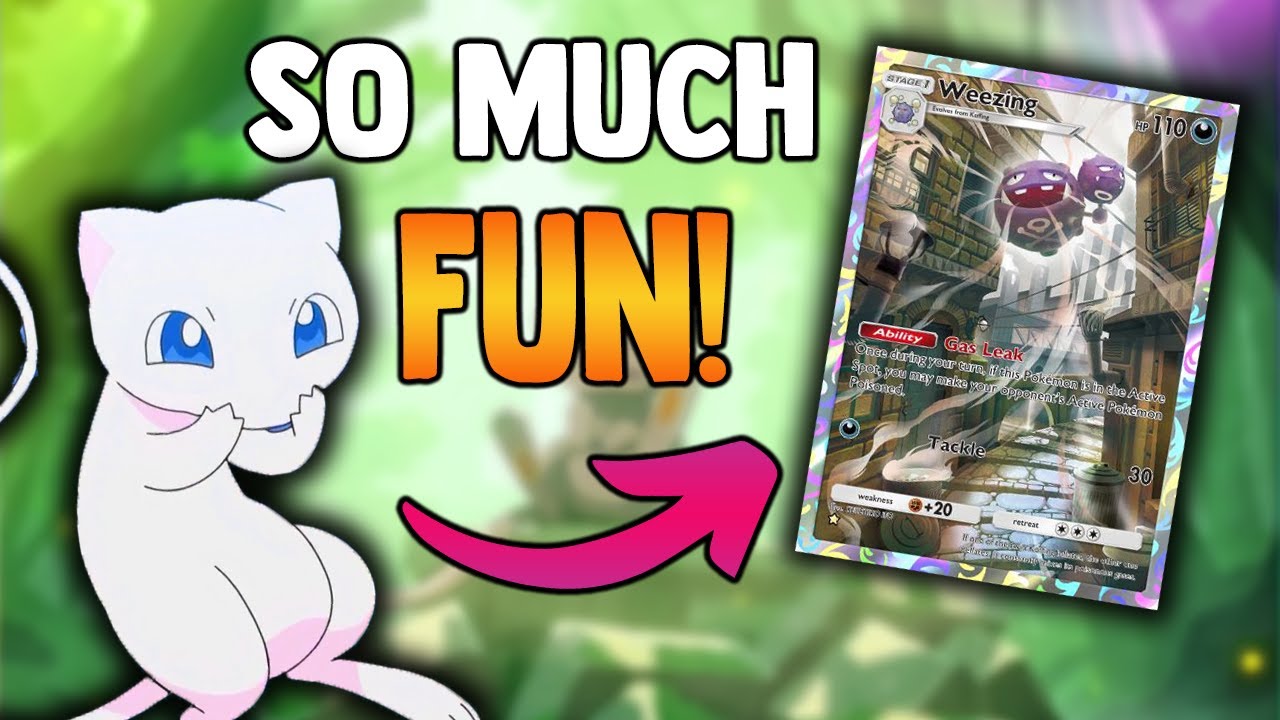 This Weezing + Mew deck is INSANE in Pokemon TCG Pocket! Weezing Arbok Mew Trap Deck & Gameplay