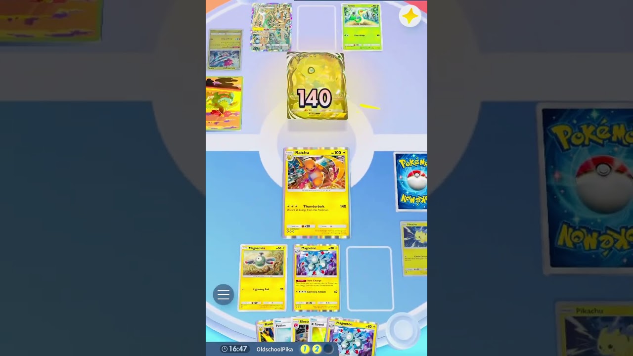 Pokemon TCG Pocket. Lt surge deck rocks. Celebi not with pikachu and raichu 🤩 #pokemontcgpocket