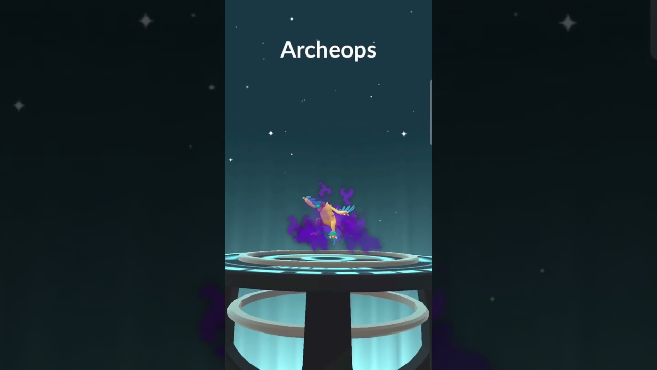 Archeops oscuro casi 100% cambiamos frustracion por nuevo ataque uwu #pokemongo