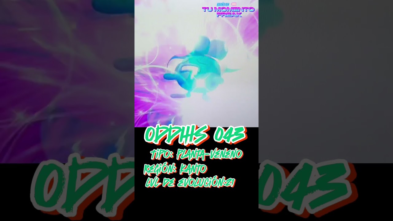 Evolución de ODDHIS 🍃☠️POKÉMON LET’s go PIKACHU POKEDEX KANTO