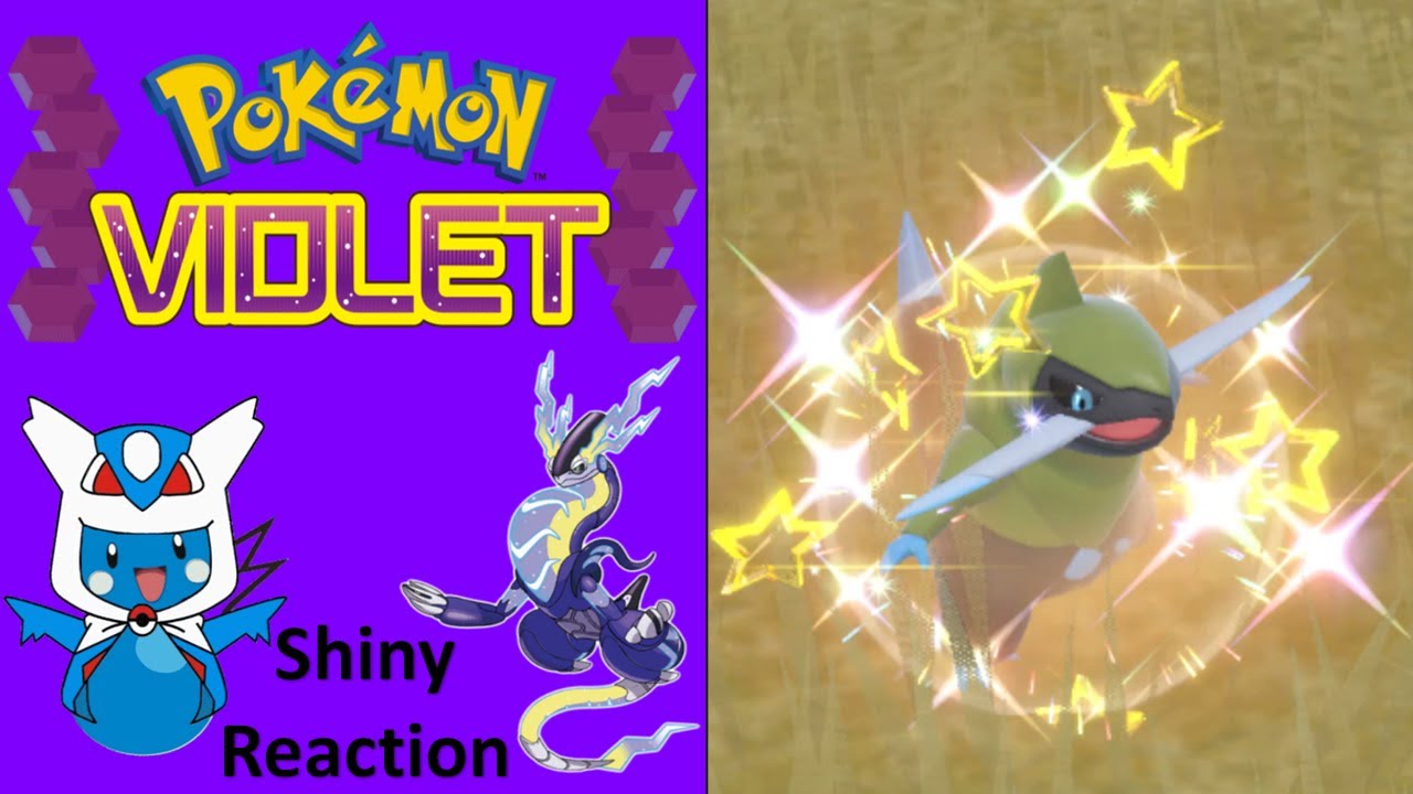 Pokemon Violet:  Shiny Fraxure Reaction