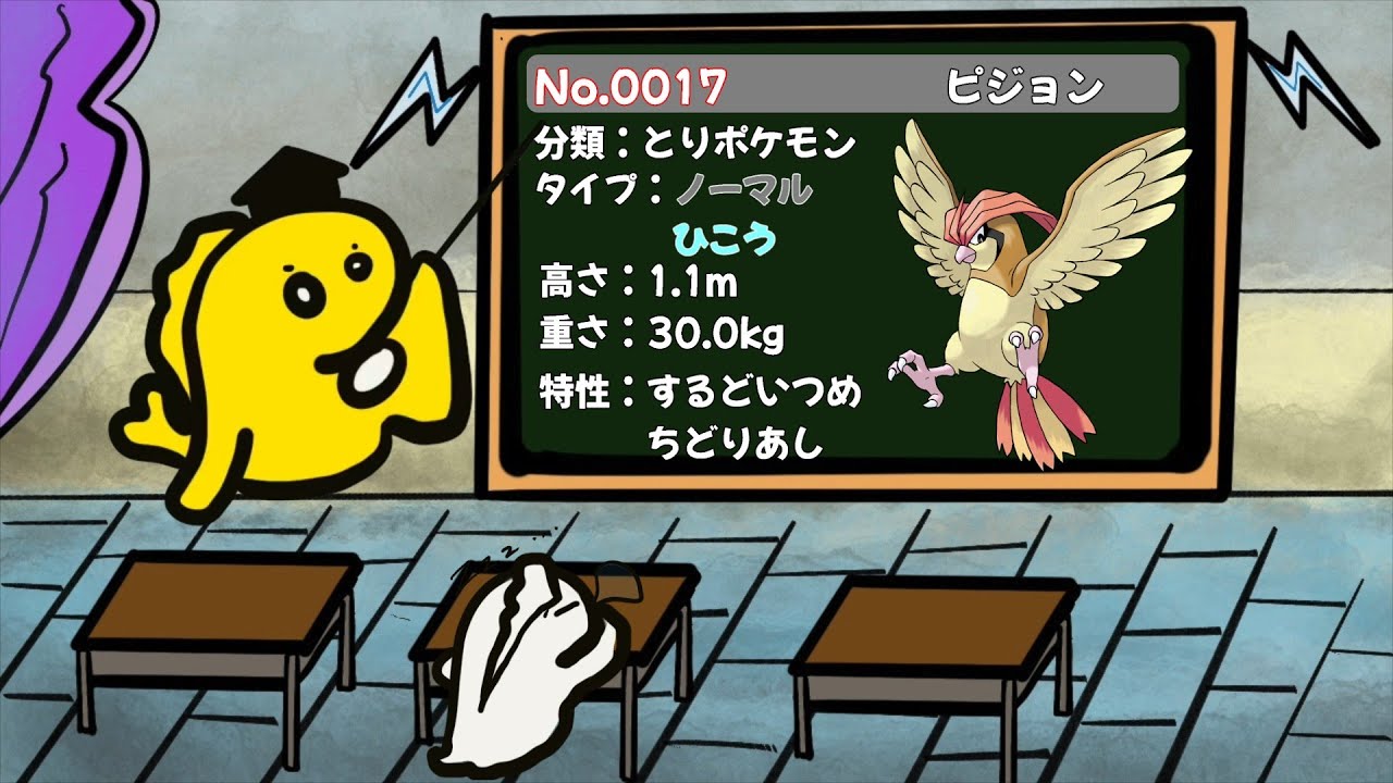 【ポケモン図鑑】No.0017 ピジョン