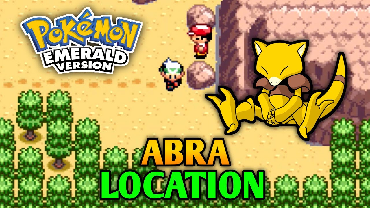 How To Catch Abra In Pokemon Emerald | Abra Location
