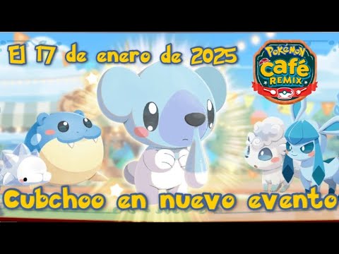 Cubchoo en nuevo evento para Pokémon Cafe ☕️ Remix el 17 de enero de 2025 #Pokemoncaferemix #Pokemon